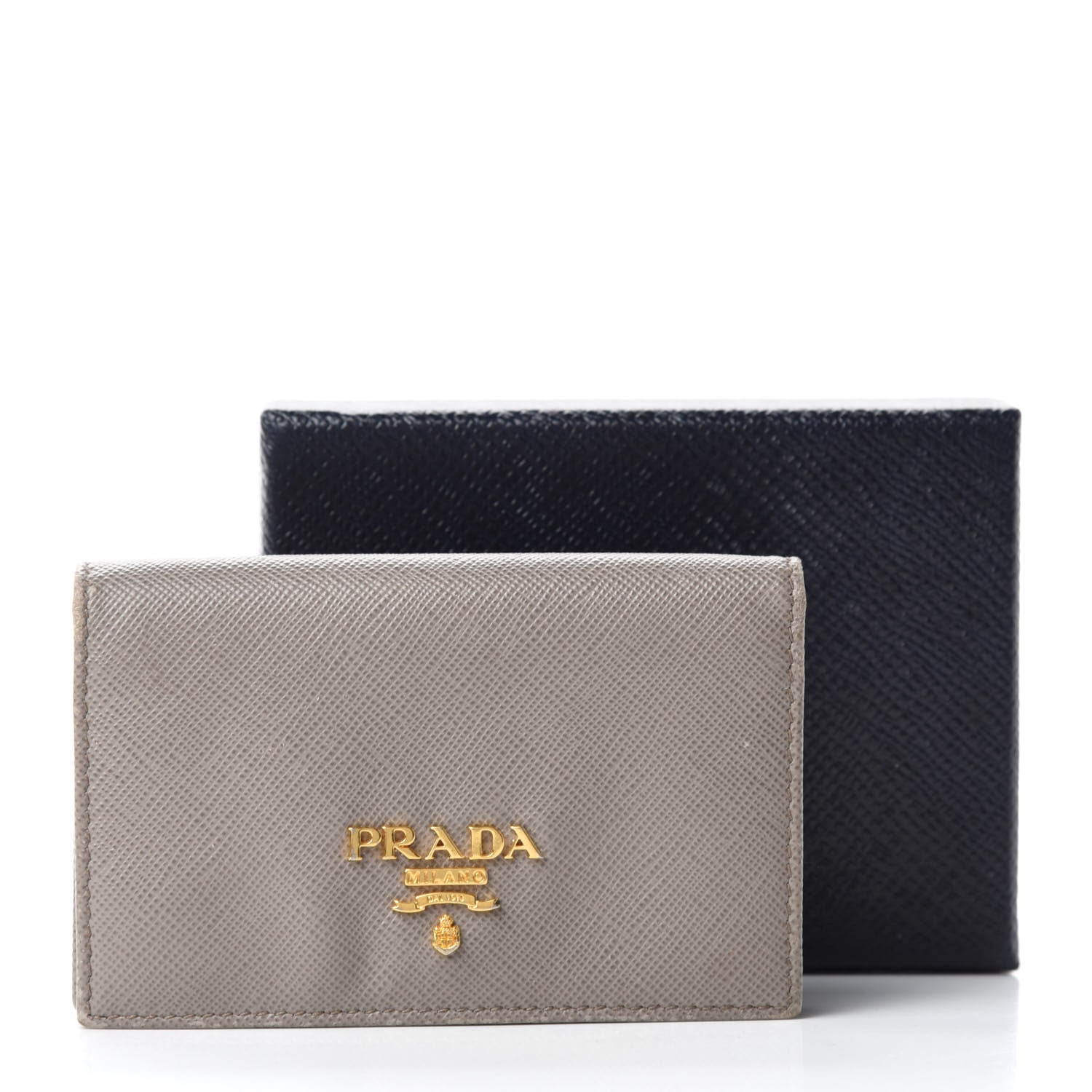 Prada Saffiano Metal Card Holder Argilla 12 of 12