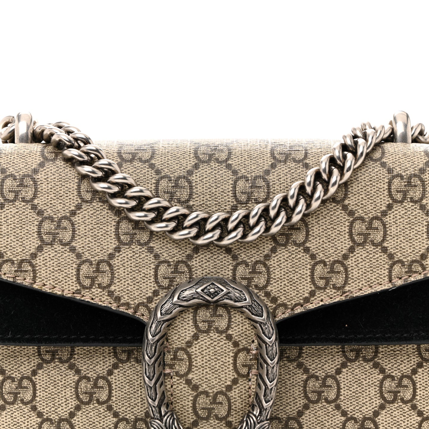 GG Supreme Monogram Mini Dionysus Shoulder Bag Black
