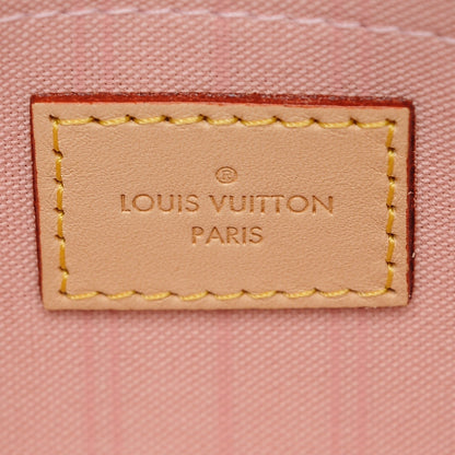 Louis Vuitton Damier Azur Neverfull MM GM Pochette Rose Ballerine 6 of 7