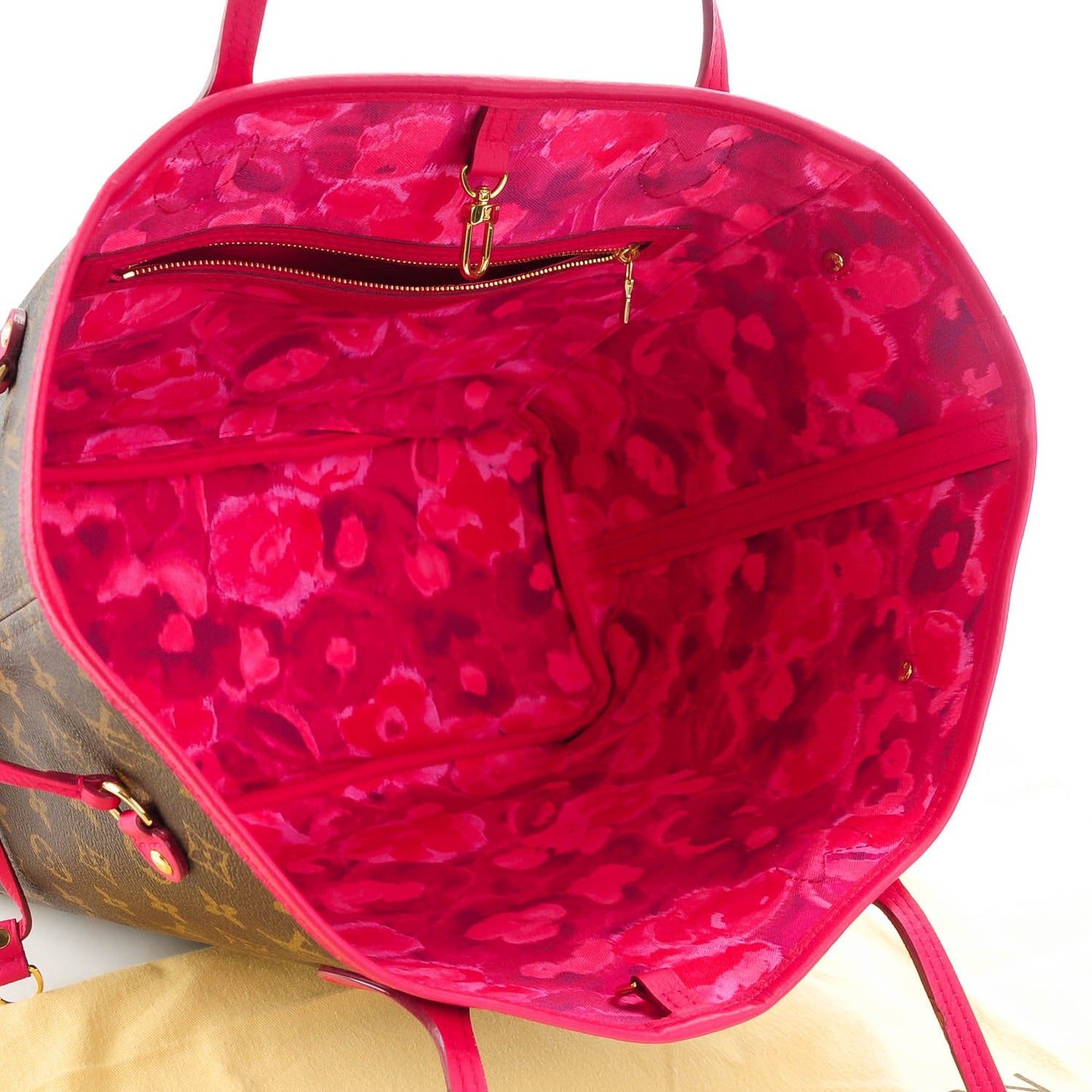 Monogram Articles de Voyage Ikat Neverfull MM Rose Indien