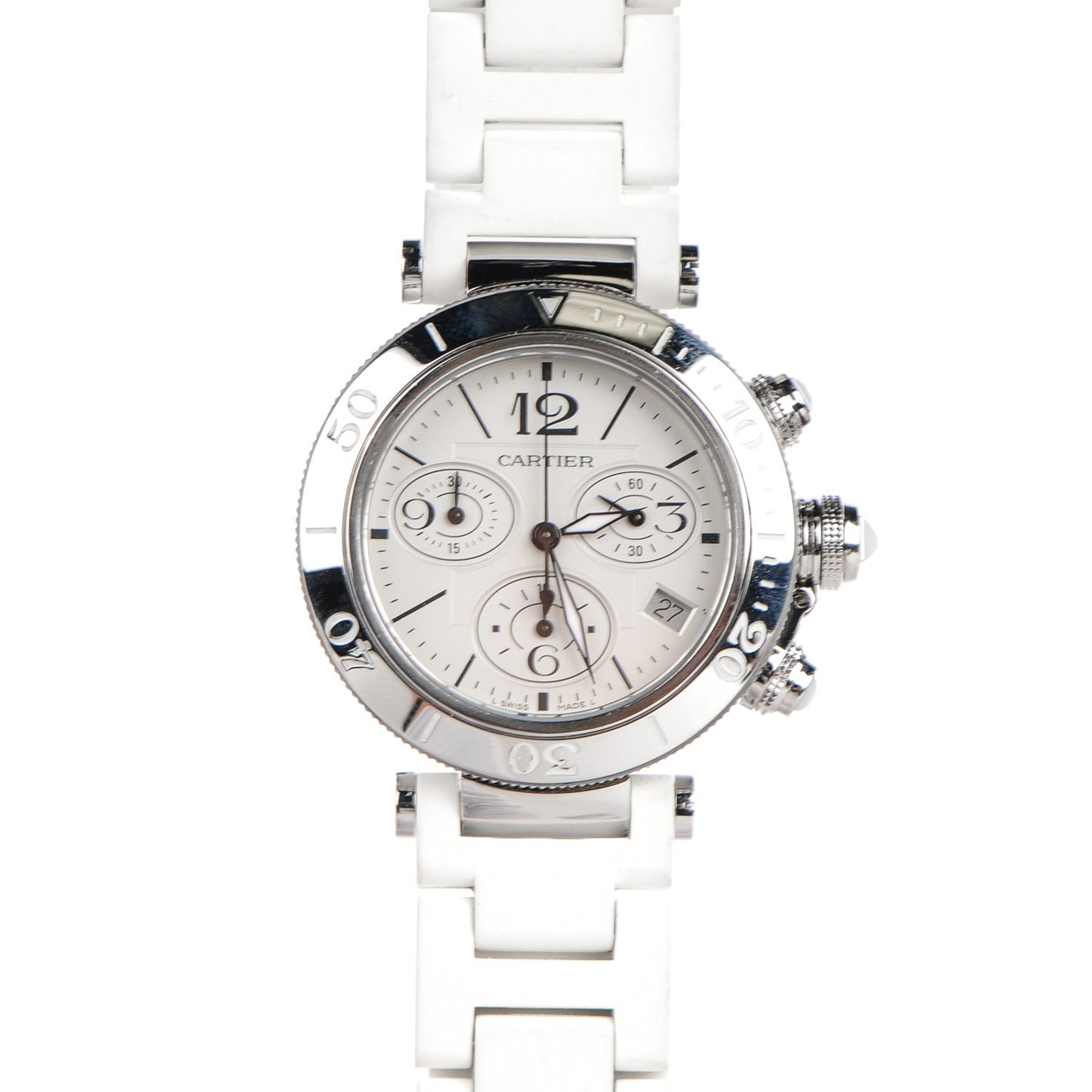 Stainless Steel Rubber 37mm Pasha C Seatimer Quartz Watch