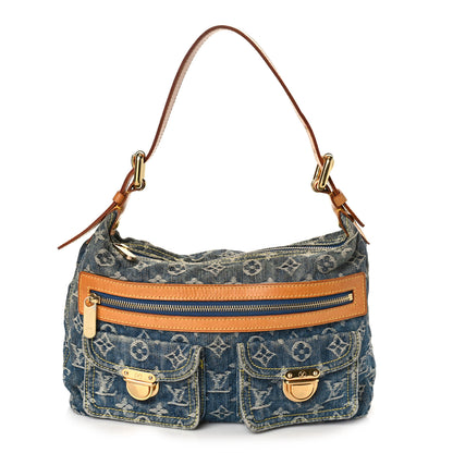 Louis Vuitton Monogram Denim Baggy PM Blue 1 of 10