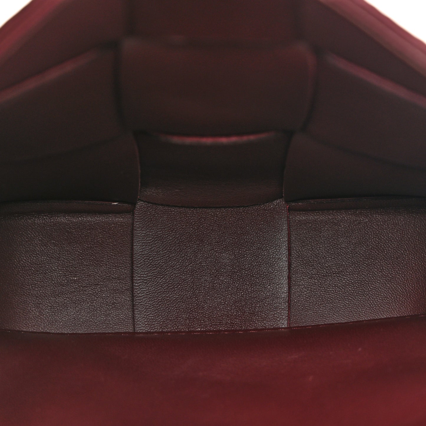 Grained Calfskin Maxi Intrecciato Cassette Crossbody Bag Bordeaux