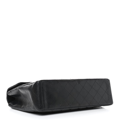 Chanel Lambskin Quilted XL Jumbo Single Flap Black 4 of 10