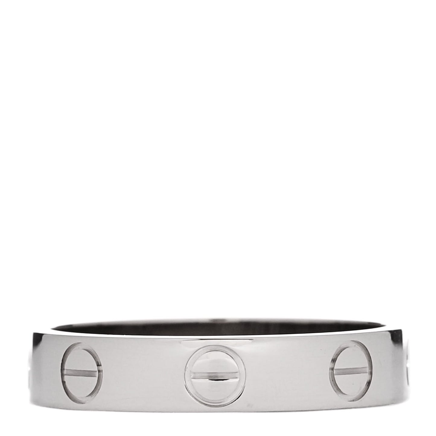 18K White Gold 3.5mm LOVE Wedding Band Ring 50 5.25