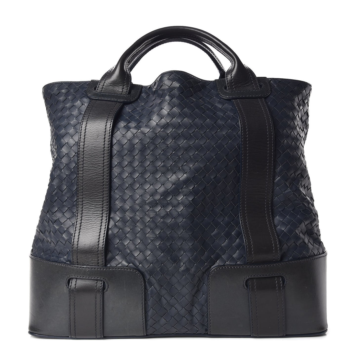 Light Calf Intrecciato Tote Prusse
