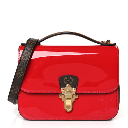 Louis Vuitton Patent Calfskin Monogram Cherrywood BB Scarlet 1 of 9