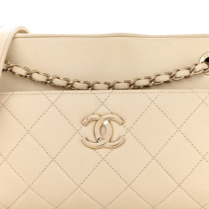 Chanel Caviar Quilted Small In & Out Camera Case White 7 of 12