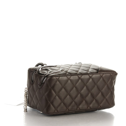 Chanel Calfskin Quilted Small Cambon Bowler Dark Brown 4 of 7