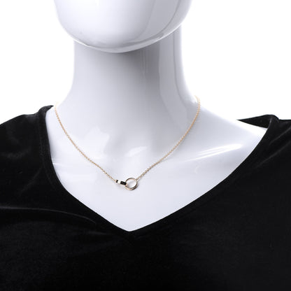 Cartier 18K Pink Gold Interlocking LOVE Necklace 2 of 6