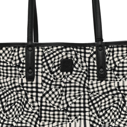 MCM Visetos Calfskin Motif Rombi Lion Printed Reversible Shopper Tote White 10 of 16