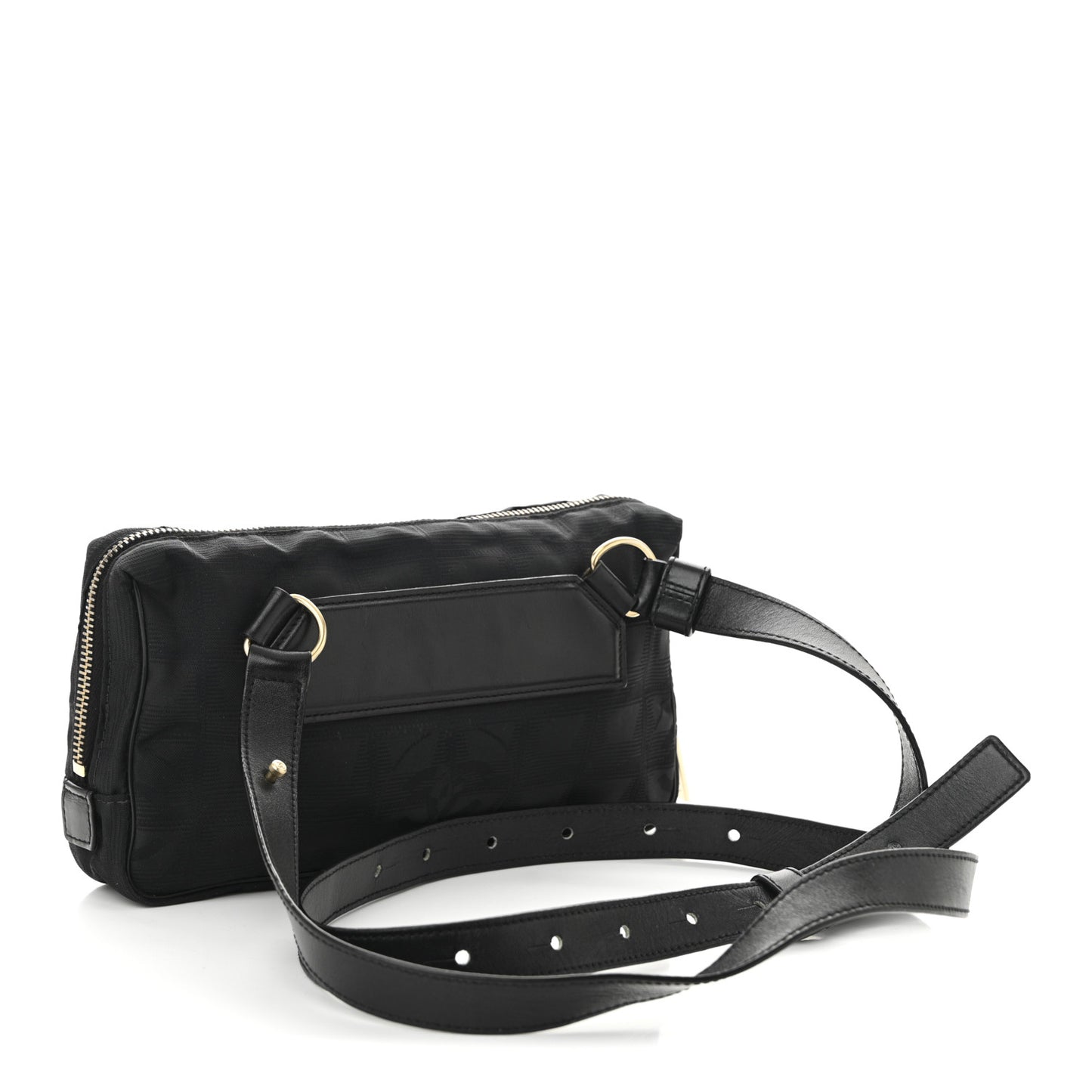 Nylon Sport Waist Bag Black