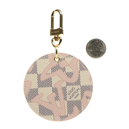 Louis Vuitton Damier Azur Tahitienne Bag Charm Key Ring 3 of 5