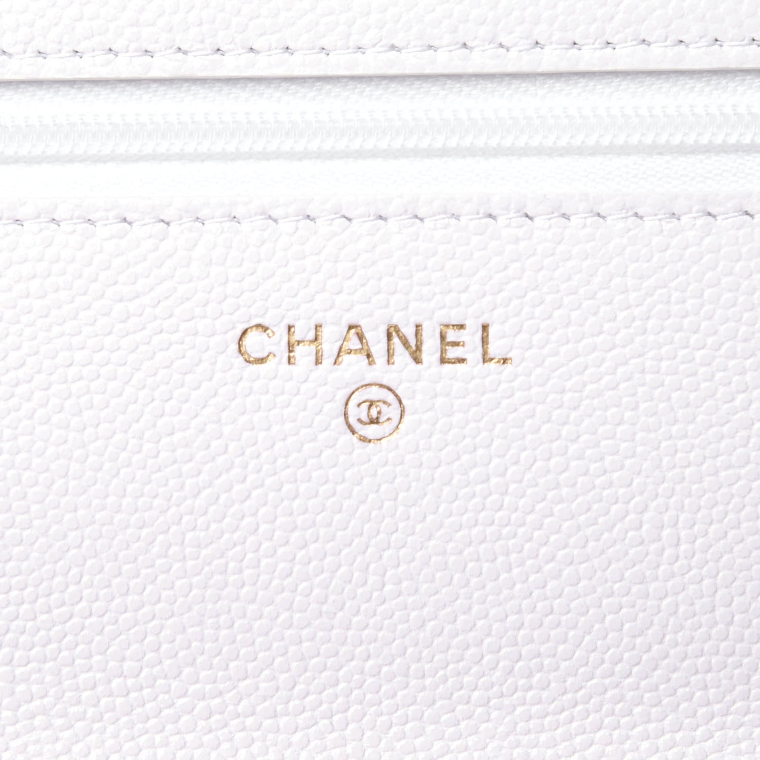 Chanel Caviar Quilted Wallet On Chain WOC White 6 of 13