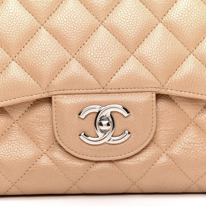 Chanel Caviar Quilted Jumbo Single Flap Beige 10 of 10