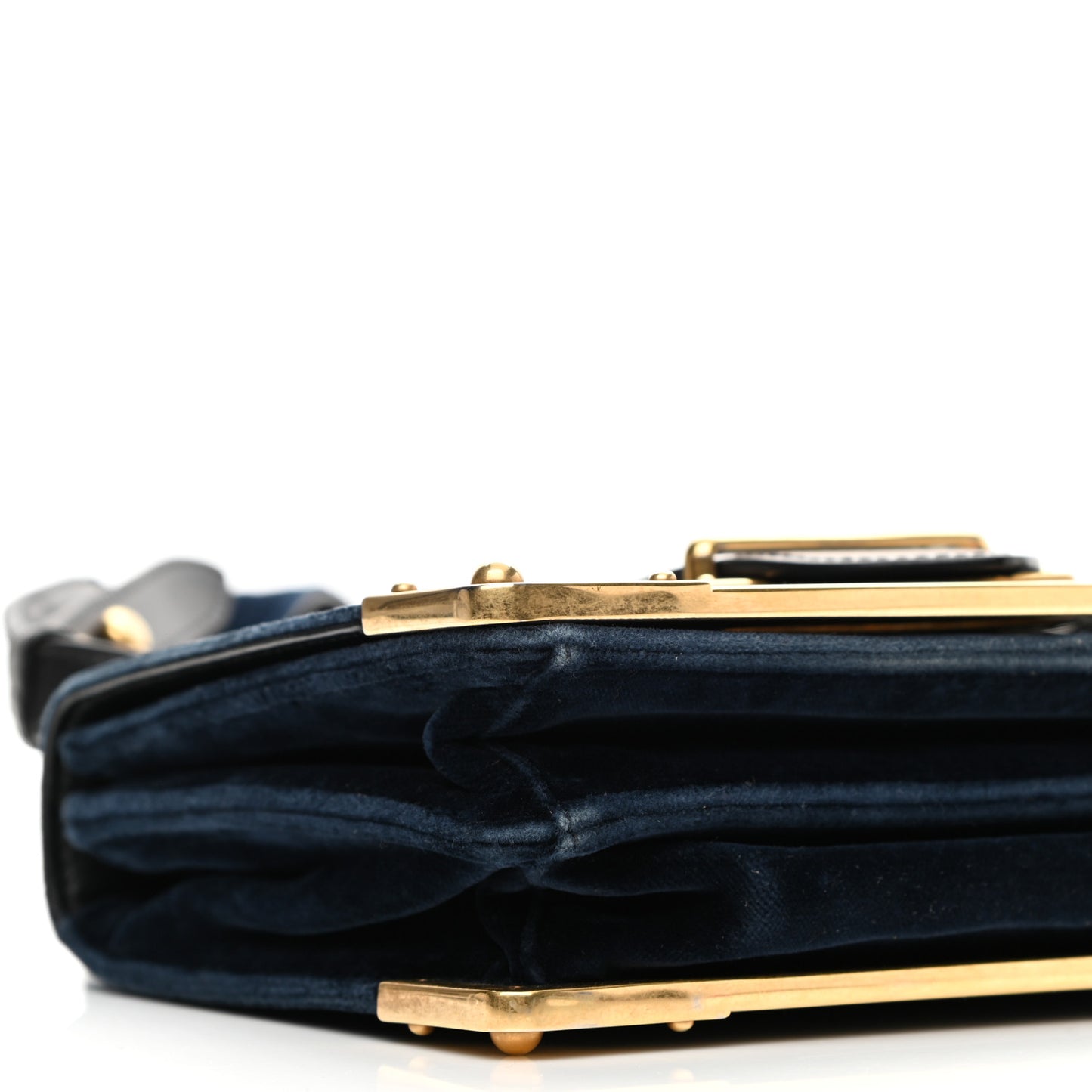 Velvet City Calfskin Cahier Bag Zaffiro Black