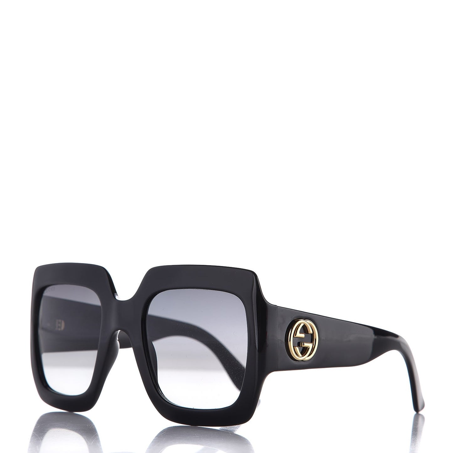 Acetate Square Frame Sunglasses GG0053S Black