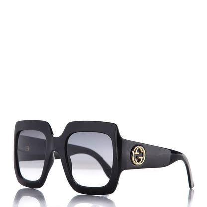 Gucci Acetate Square Frame Sunglasses GG0053S Black 1 of 7