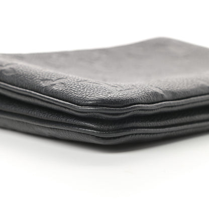 Louis Vuitton Empreinte Double Zip Pochette Black 10 of 14