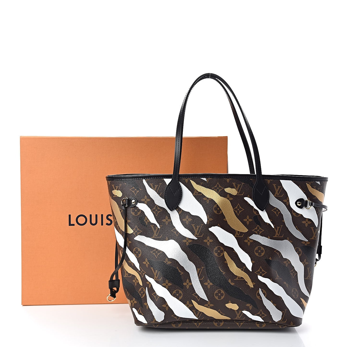 X LOL Monogram Neverfull MM Gold Silver