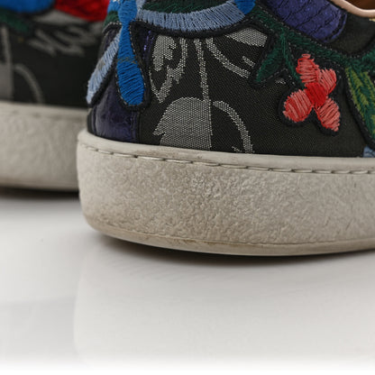 Gucci Lurex Brocade Web Nappa Ace Sneakers 9 Black Pink Oro Vecchio 8 of 10
