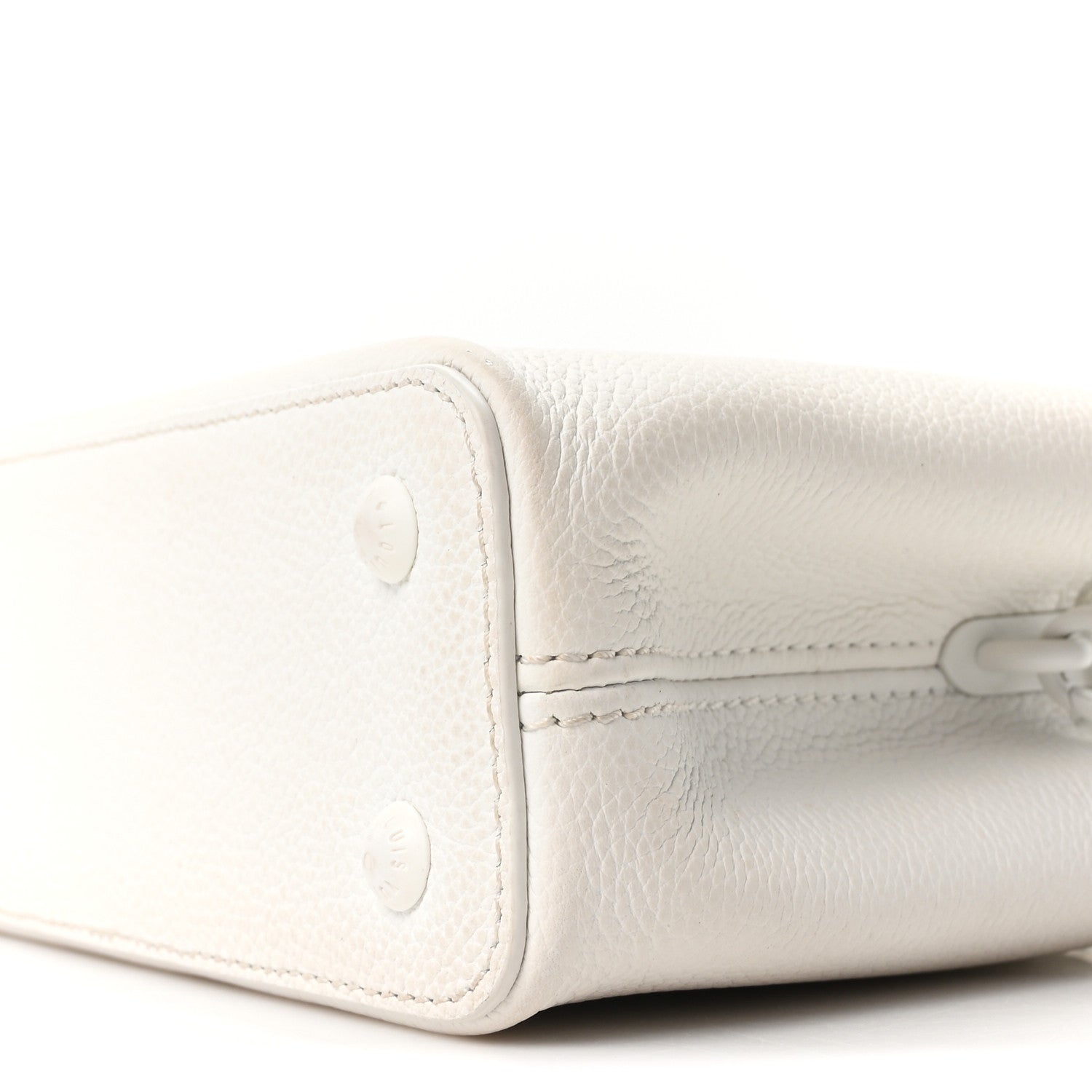 Louis Vuitton Taurillon Capucines East West Mini Optic White 8 of 8