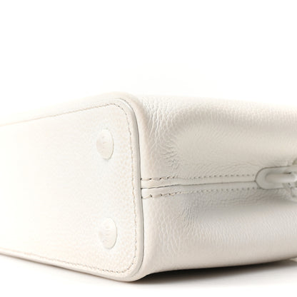 Louis Vuitton Taurillon Capucines East West Mini Optic White 8 of 8