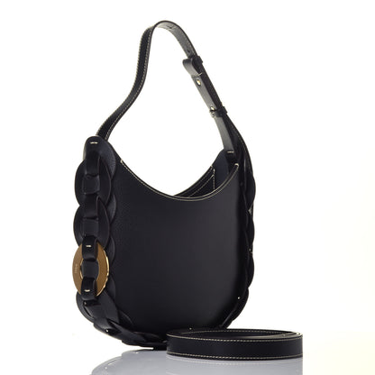 Chloe Small Grain Smooth Calfskin Small Darryl Hobo Black 3 of 8