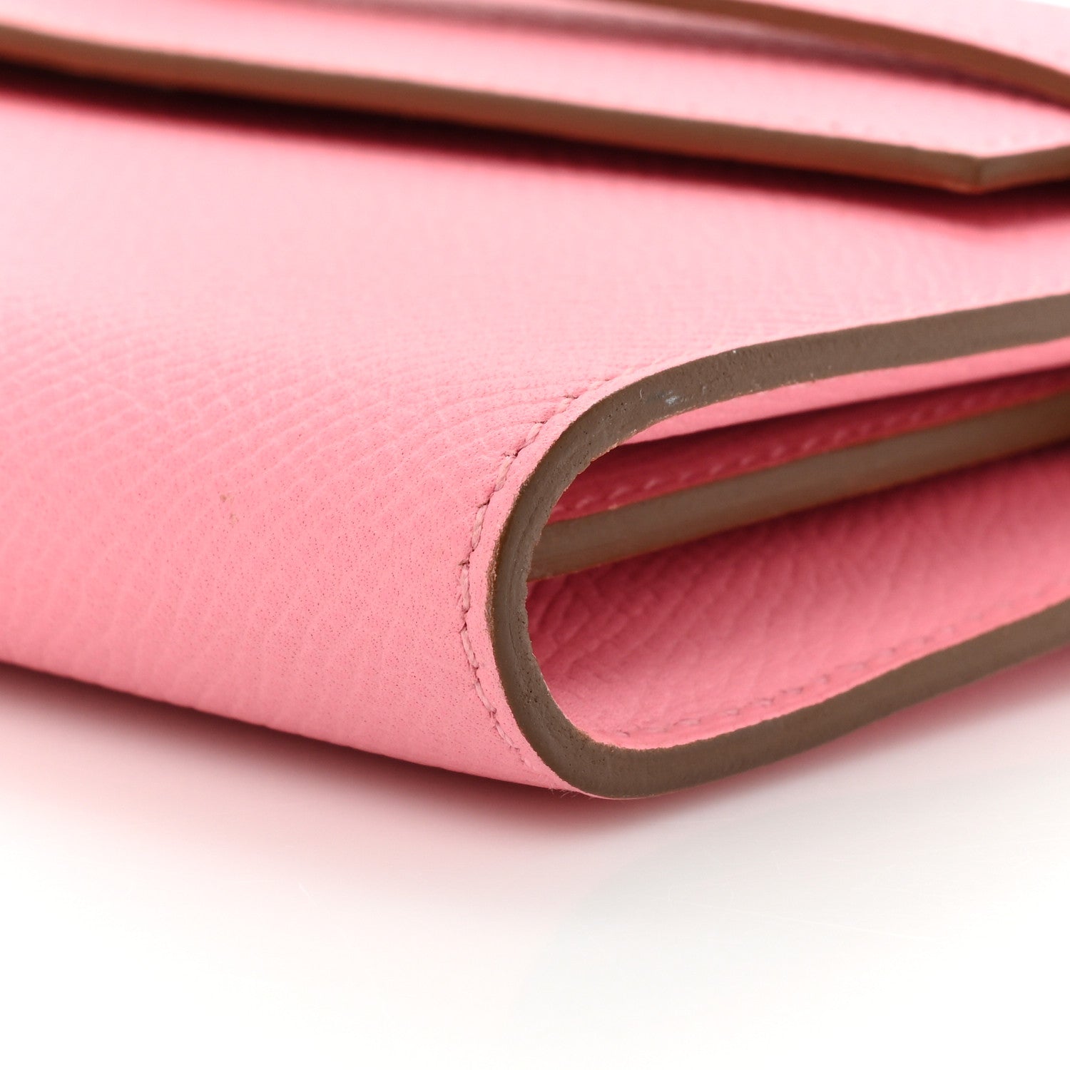 Hermes Epsom Kelly Longue Wallet Rose Confetti 9 of 15