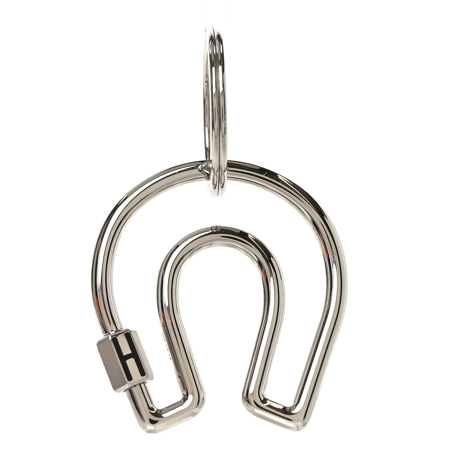 Hermes Stainless Steel Fer a Cheval Key Ring 1 of 5