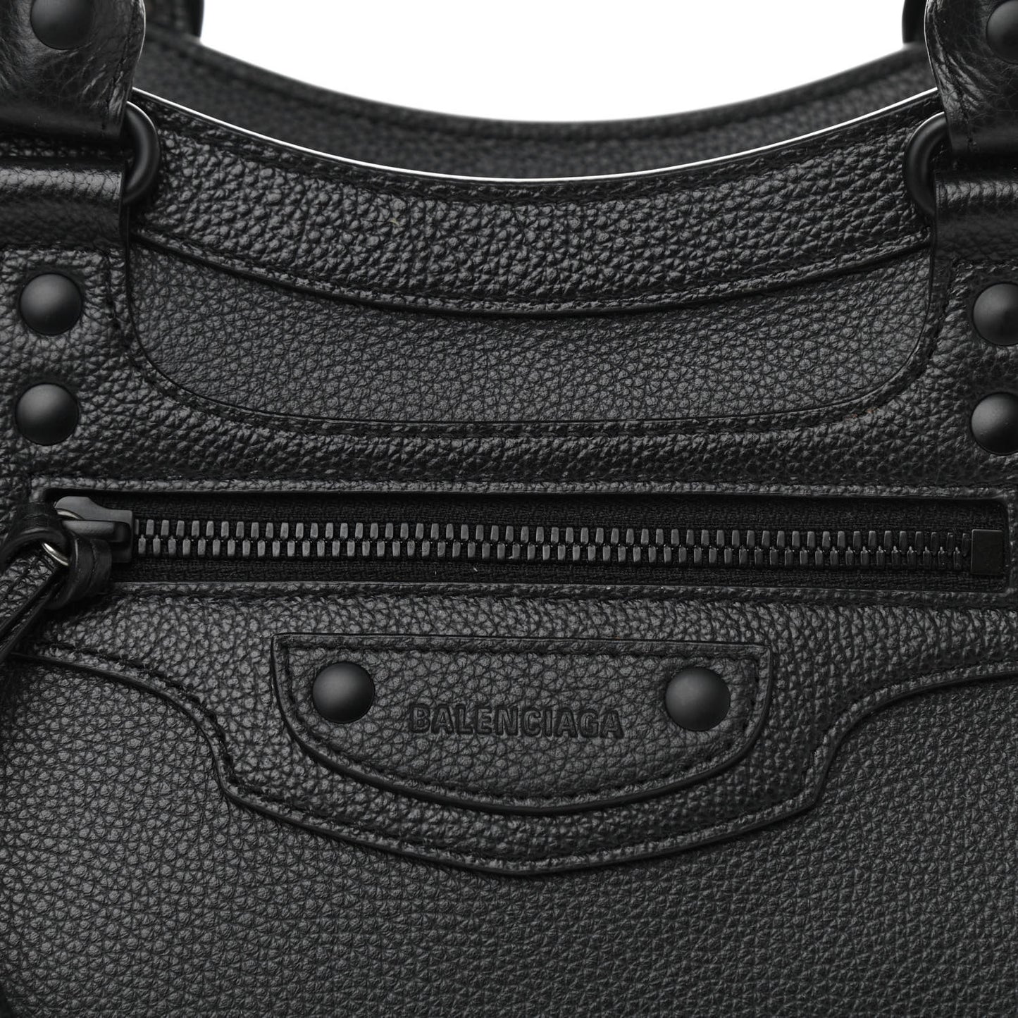 Grained Calfskin Neo Classic Black Hardware S City Black