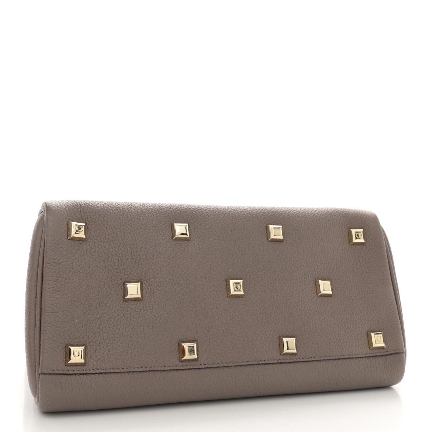 Salvatore Ferragamo Calfskin The Studio Bag Caraway Seed 4 of 12