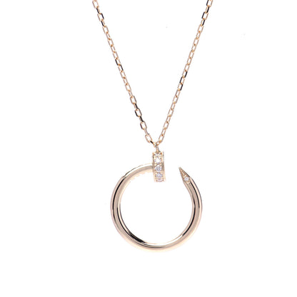 Cartier 18K Yellow Gold Diamond Juste Un Clou Pendant Necklace 4 of 8
