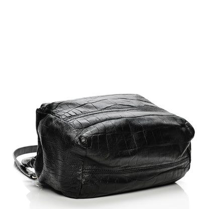 Givenchy Calfskin Crocodile Embossed Small Pandora Black 4 of 13