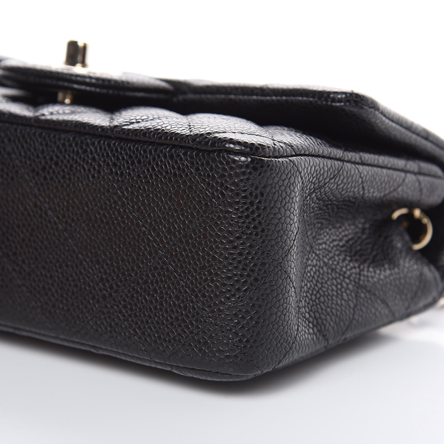 Chanel Caviar Quilted Mini Rectangular Flap Black 9 of 10