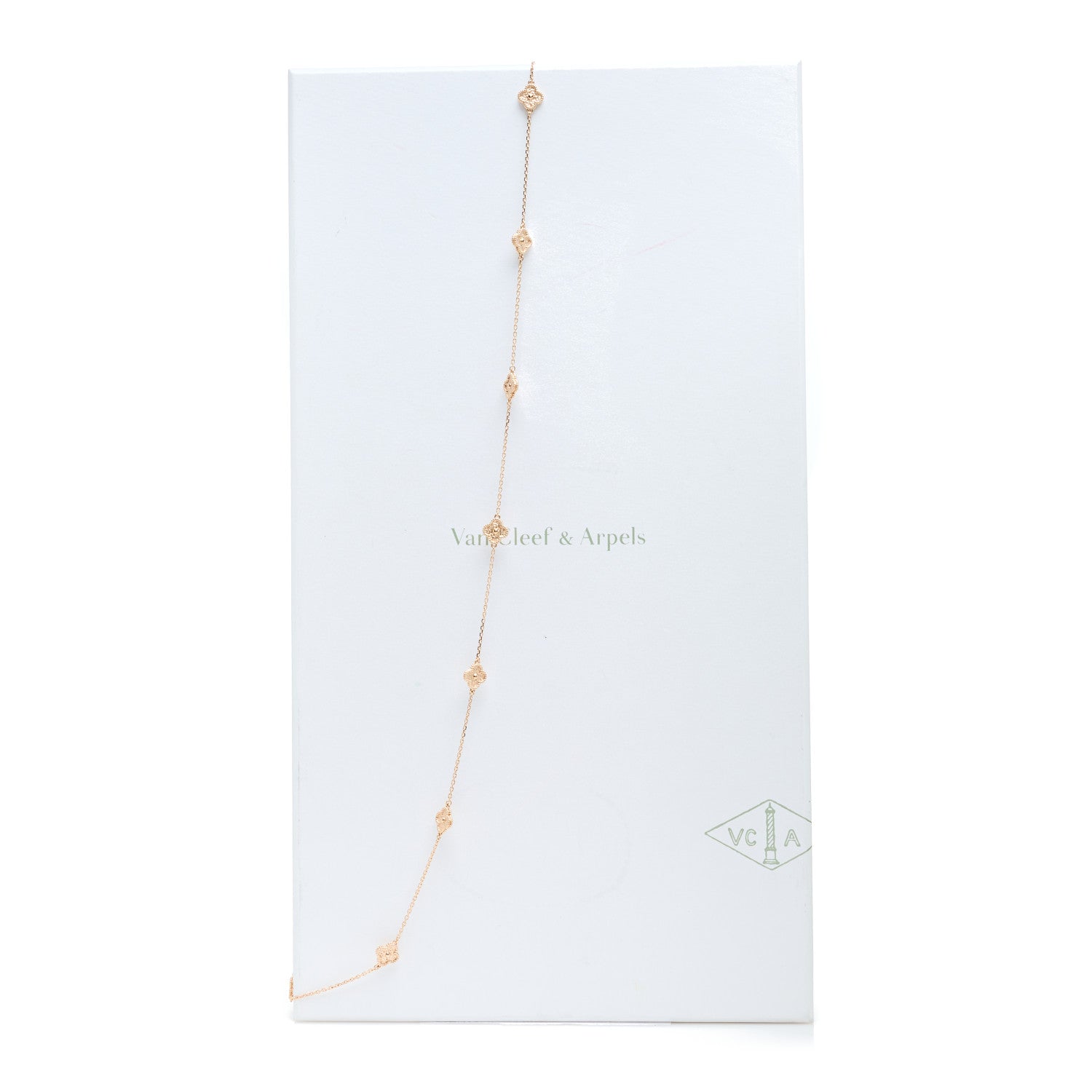 Van Cleef & Arpels 18K Rose Gold 16 Motifs Sweet Alhambra Necklace 6 of 6