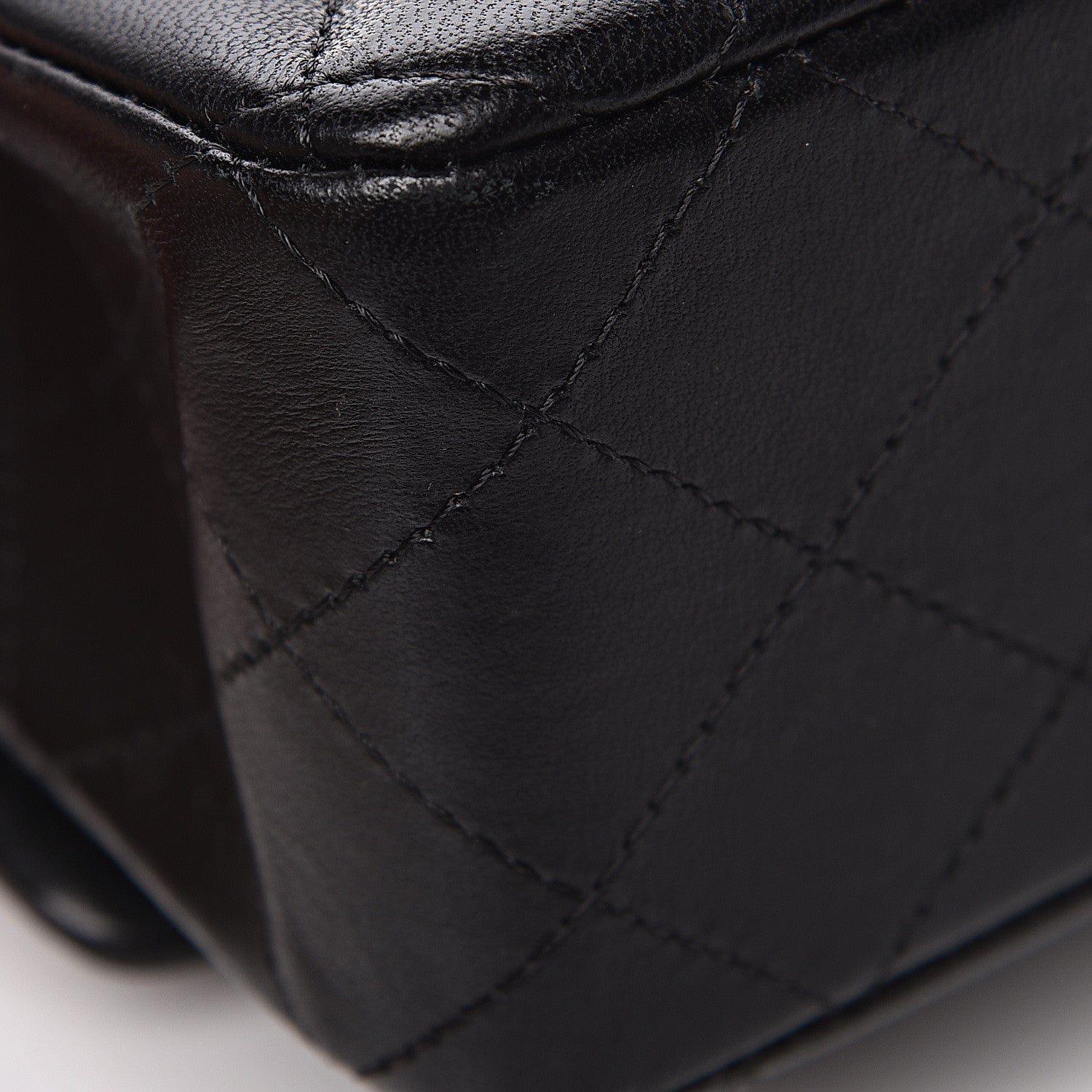Chanel Lambskin Quilted Mini Rectangular Flap Black 10 of 12