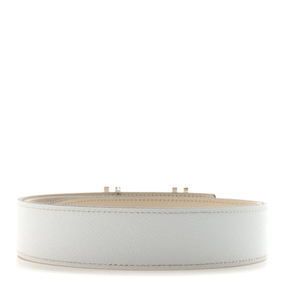 Hermes Swift Epsom 32mm Au Carre H Belt 90 36 Craie White 3 of 7