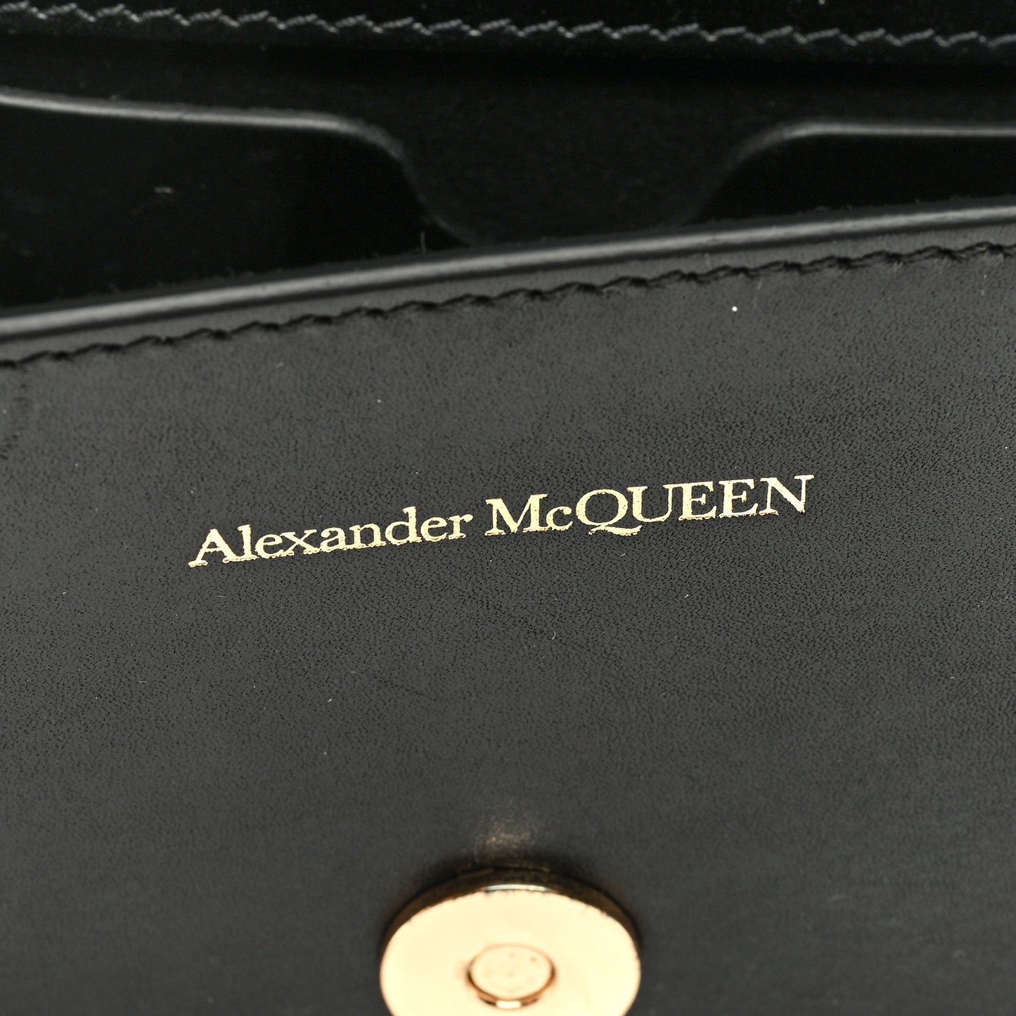 Calfskin Mini Jeweled Knuckle Satchel Black