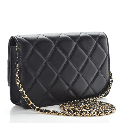 Chanel Lambskin Quilted Golden Class Wallet on Chain WOC Black 3 of 9