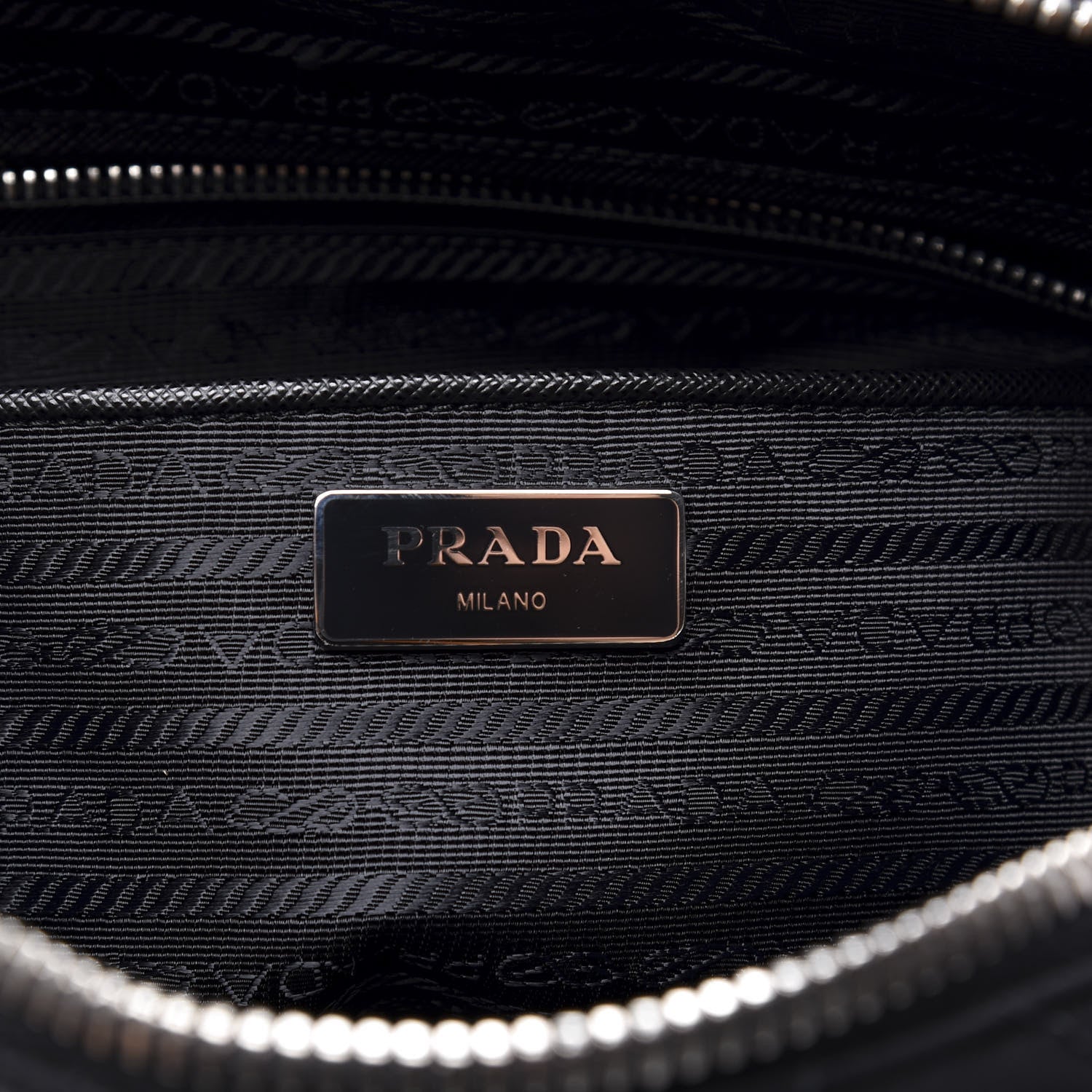 Prada Nylon Tessuto Impuntu Quilted Shoulder Bag Black 5 of 10