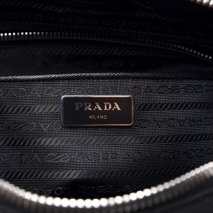 Prada Nylon Tessuto Impuntu Quilted Shoulder Bag Black 5 of 10