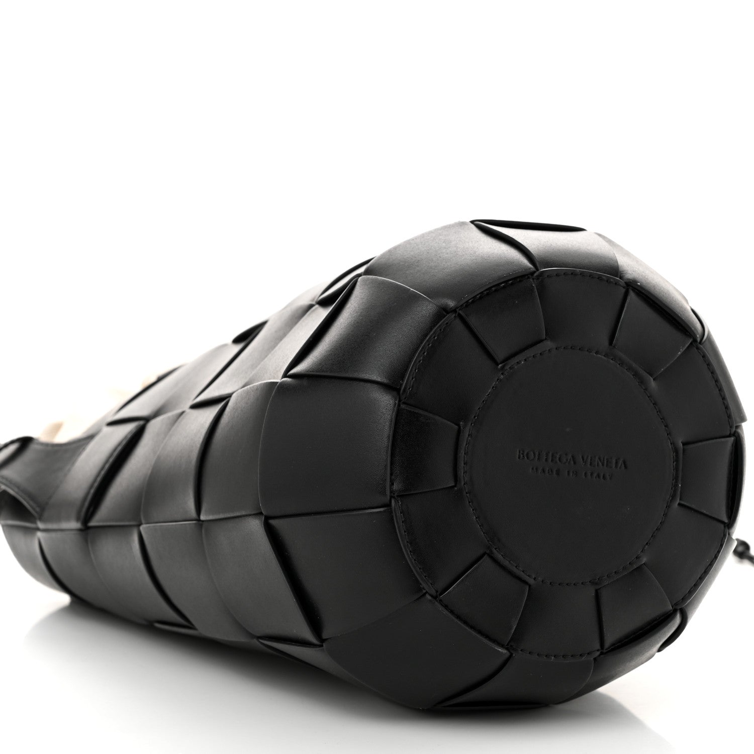 Bottega Veneta Nappa Maxi Intrecciato Cassette Lantern Bucket Bag Black 10 of 11