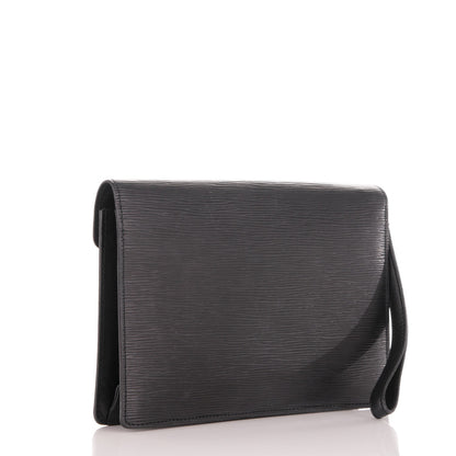 Louis Vuitton Epi Pochette Sellier Dragonne Clutch Black 3 of 6