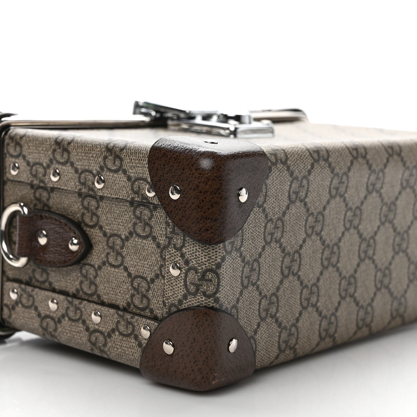 GG Supreme Monogram Globe-Trotter Beauty Case Brown