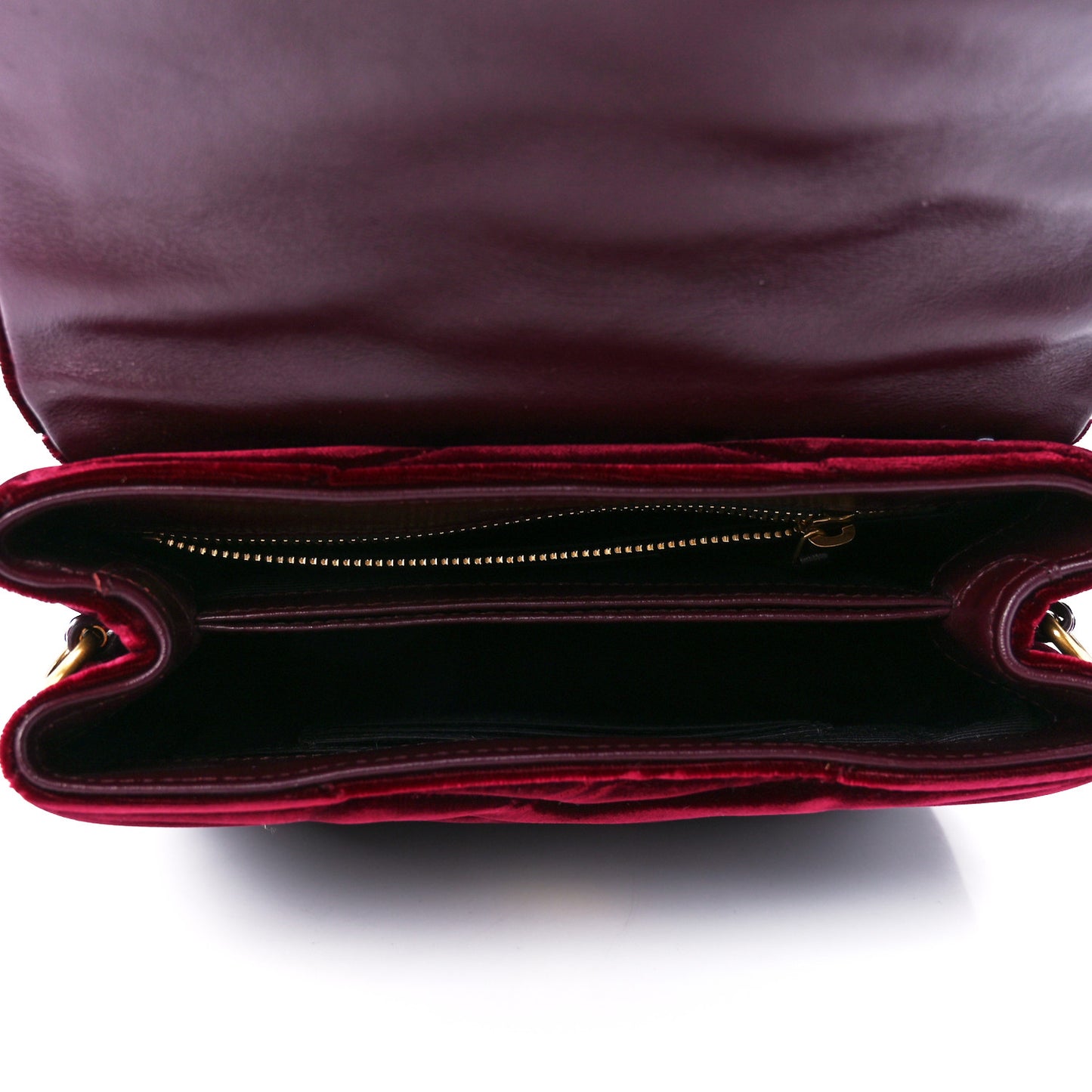 Velvet Y Quilted Monogram Toy Loulou Crossbody Bag French Burgundy