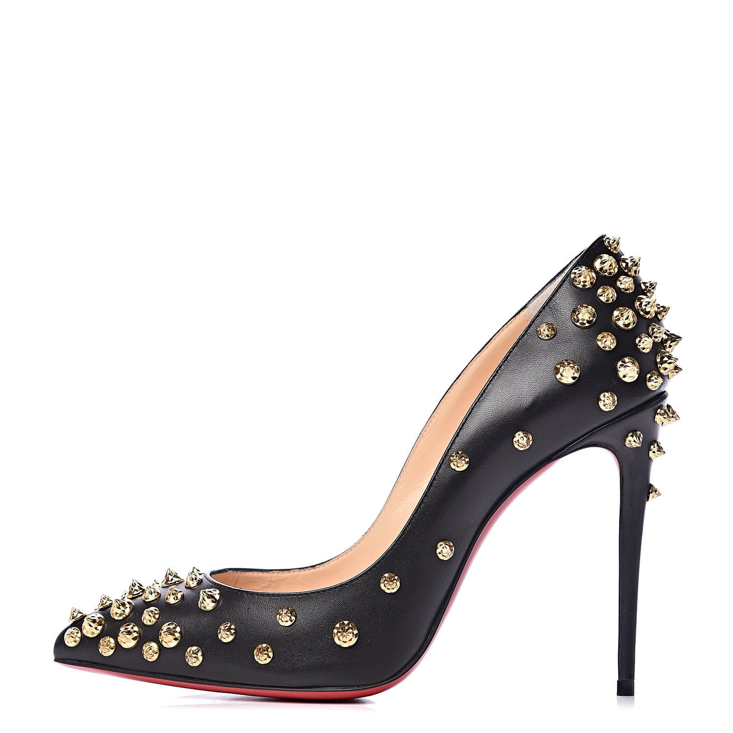 Christian Louboutin Shiny Nappa Studded Aimantaclou 100 Pumps 38.5 Black 1 of 8