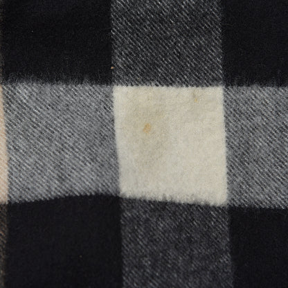 Burberry Cashmere Mega Check Fringe Scarf Camel 6 of 7