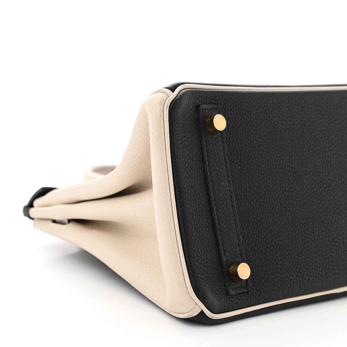 Togo Horseshoe Birkin 25 Black Craie