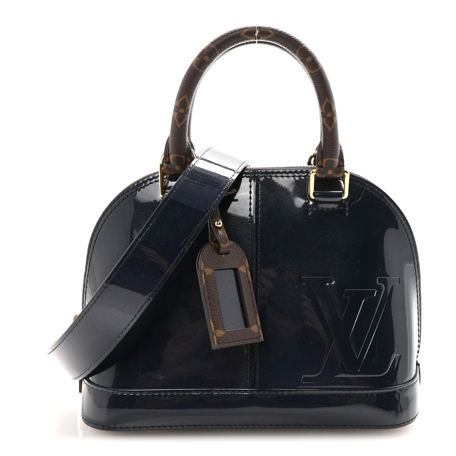 Louis Vuitton Patent Monogram Alma BB Marine 1 of 9